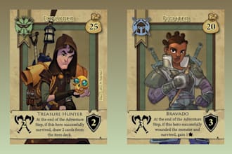 design card game art design board game art card game design box mockup card game