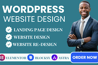 design wordpress website with blocksy elementor pro and  astra pro theme