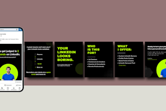 design professional linkedin banners and carousel posts