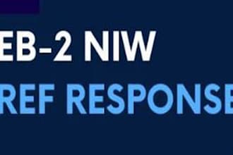 write rfe response for eb2 visa as per uscis guidelines