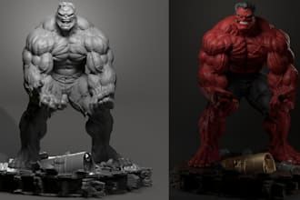 customize premade 3d figure,high res statue for 3d print,stl character miniature