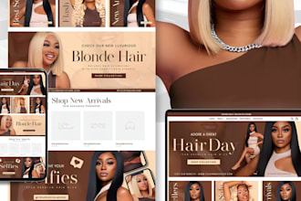 wix hair extension website hair extension shopify store beauty salon store