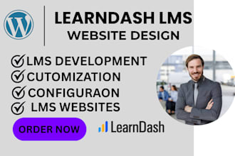 design and develop lms website using learndash, buddyboss and tutor lms