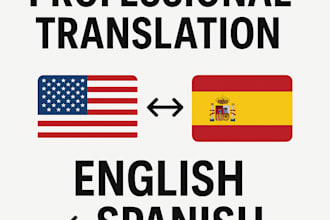 provide fluent and accurate english to spanish translation