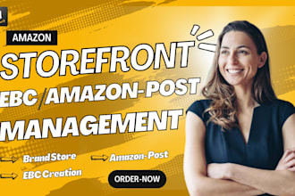 amazon storefront design, amazon ebc design and amazon post