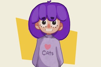 do cartoon illustrations for your book, pfp, etc