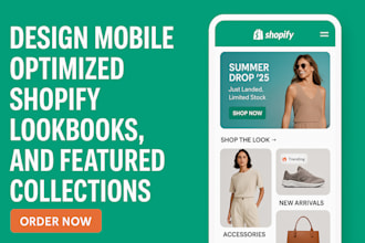 design mobile optimized shopify sliders lookbooks and featured collections
