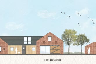 do architectural collages and 2d visualizations in photoshop