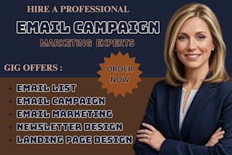 do email campaign newsletter design landing page design email marketing