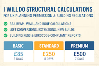 do structural calculation uk planning permission building regulation