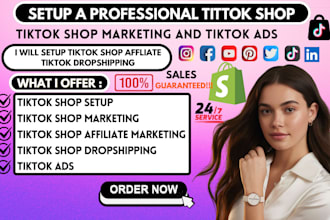 set up tik tok shop droshipping tiktok shop affiliate marketing manager