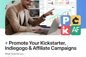 promote your kickstarter indiego crowdfunding campaign with affiliate marketing