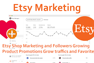 grow etsy shop and products traffic views favorites admires and sales