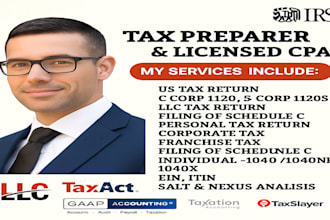 amend business tax llc tax individual tax do us tax return 1040 5472 as cpa