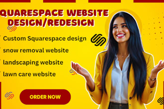 build squarespace lawn care website  landscaping snow removal website