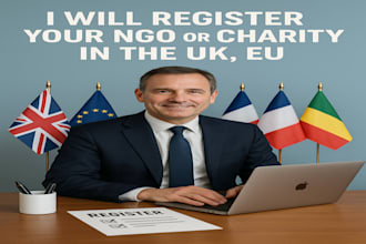 register your ngo or charity in the UK eu including estonia germany france tax