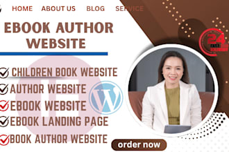 book author website author website ebook website ebook landing page website