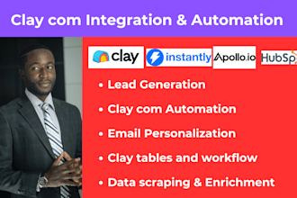 connect clay com with instantly ai, hubspot, zapier, zoho, smartlead workflow