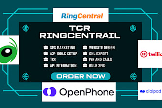 grasshopper tcr registration, ghl ringcentral twilio dialpad a20 10dlc vicidial