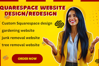 build squarespace gardening website tree removal junk removal website