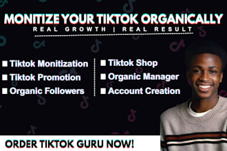 do organic tiktok marketing for tik tok monetization and followers