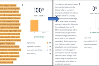 covert ai writing to human writing