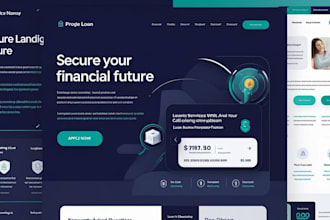 design fintech website, loan website investment, finance website banking website