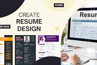 create a professional resume, CV and logo design