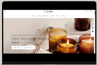 build passive income scented candle candle website candle shopify store