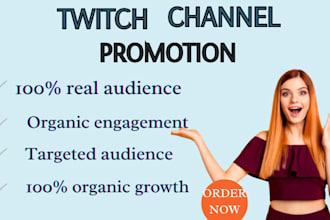do organic twitch promotion to help you reach affiliate or partner