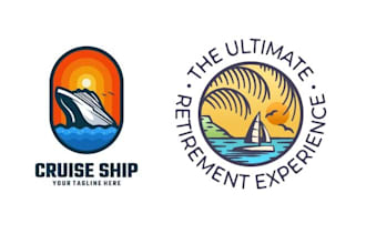 design tour travel adventure resort logo