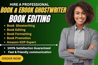 be KDP ebook writer book editor proofread self help christian ebook ghostwriter