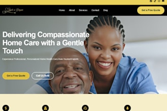 home care website homecare logo assisted living, healthcare, senior care website