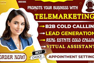 do b2b cold calling, telemarketing, virtual assistant, lead generation