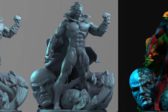 custom toy 3d character resin 3dprint,sci fi superheroes action figures,stl file
