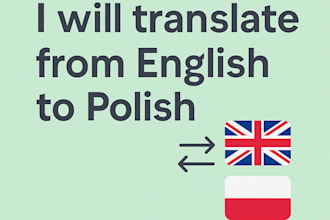 translate english to polish or polish to english manually