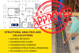 do structural plans seismic retrofit beam load calculations foundation formwork
