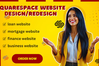build squarespace business loan website mortgage website finance website