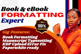 amazon kdp ebook formatting, fix manuscript kdp upload error,  book typesetting
