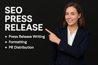 write and distribute SEO press release for your podcast nft websites business