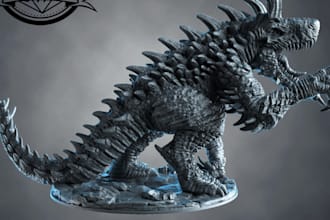 sculpt custom 3d character creature animal model miniature statue toy figure stl