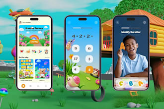 develop a custom kids learning app educational app game app online course app
