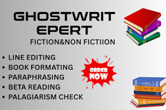 ghostwrite your nonfiction and fiction book with extraordinary plots