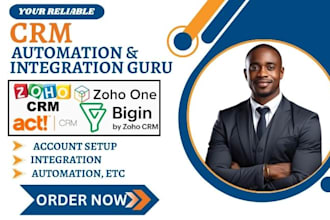 setup pipeline deals act crm zoho bigin automation zoho one zoho crm workflow va