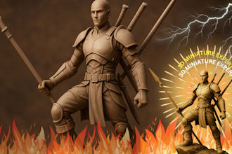 sculpt detailed 3d miniatures bjd dolls and articulated models for 3d printing