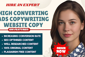 do ad copywriting, landing page copywriting, sales copy, ad copy, website copy