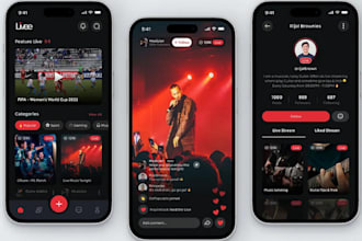 develop live streaming app live streaming website video streaming app music app