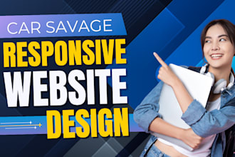 design car savage car junk car park wordpress website design
