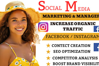 social media marketing, tiktok fb ig manager, targeted ads, content creation