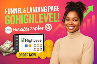 hubspot crm gohighlevel systeme io landing page sales funnel automation expert